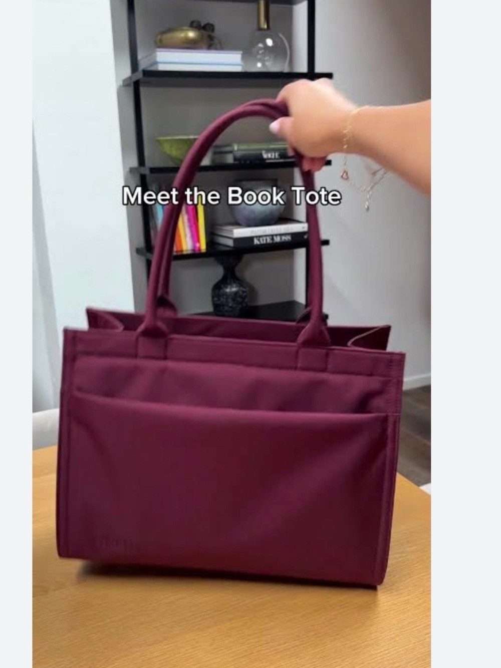 ISO - BÉIS Burgundy Book Tote